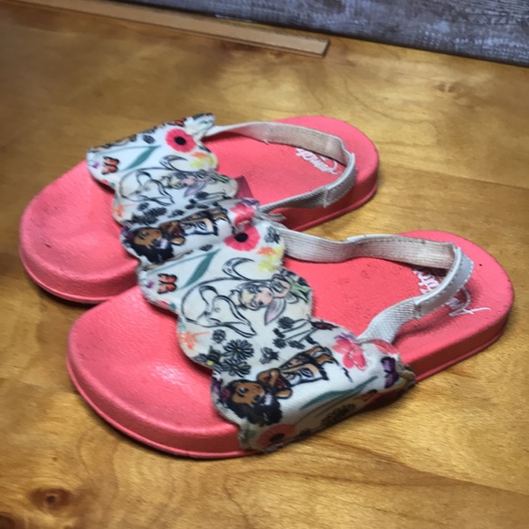 Disney tinker bell princess flip flops with elastic back - Picture 2 of 6